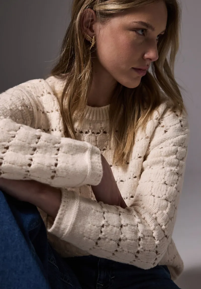 STREET ONE STUDIO Pullover & Sweatshirts*Strukturpullover lucid white