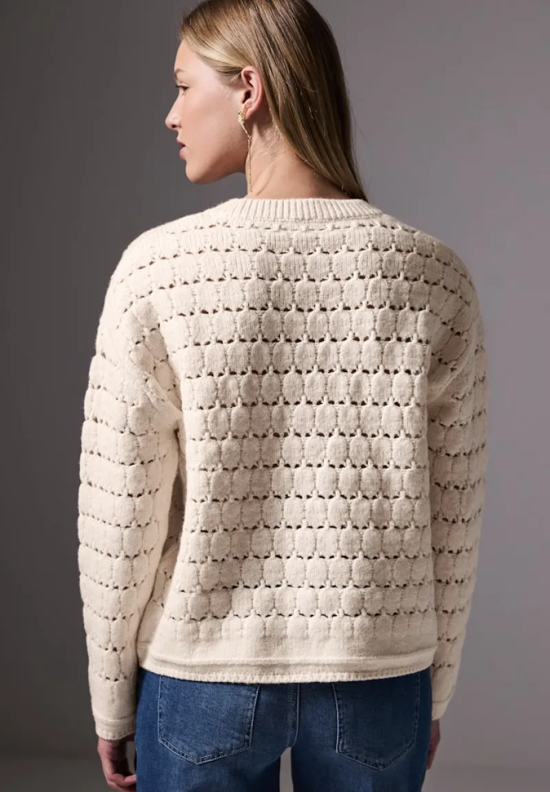 STREET ONE STUDIO Pullover & Sweatshirts*Strukturpullover lucid white
