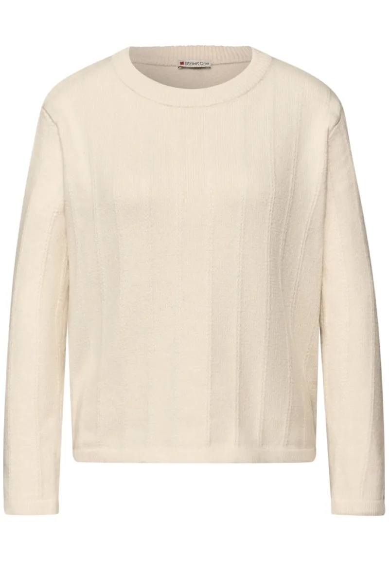 Street One Pullover & Sweatshirts*Strukturpullover soft beige