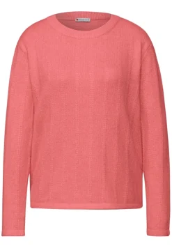 Street One Pullover & Sweatshirts*Strukturpullover striking coral mel.