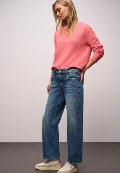 Street One Pullover & Sweatshirts*Strukturpullover striking coral mel.