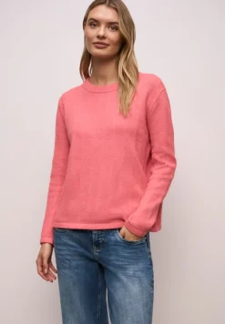 Street One Pullover & Sweatshirts*Strukturpullover striking coral mel.