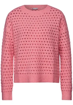 Street One Pullover & Sweatshirts*Strukturpullover sugar coral mel.
