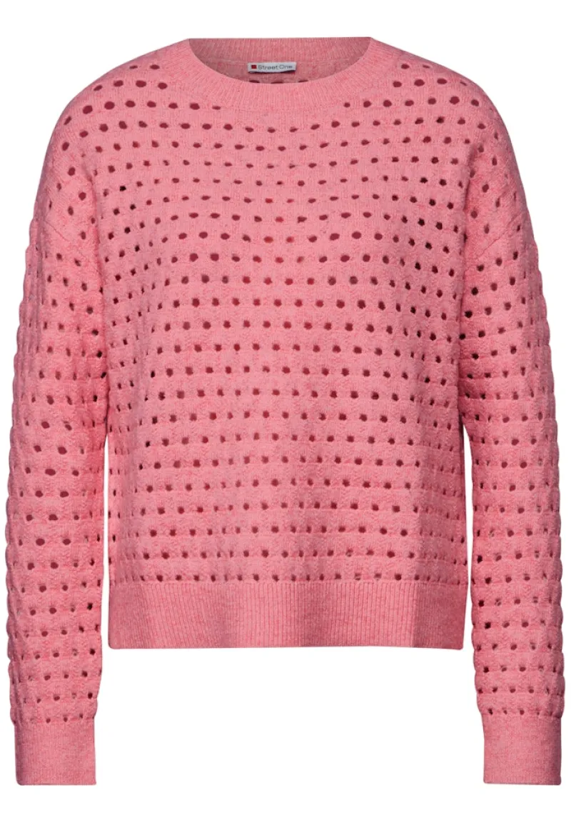Street One Pullover & Sweatshirts*Strukturpullover sugar coral mel.