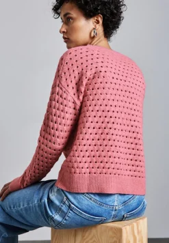 Street One Pullover & Sweatshirts*Strukturpullover sugar coral mel.
