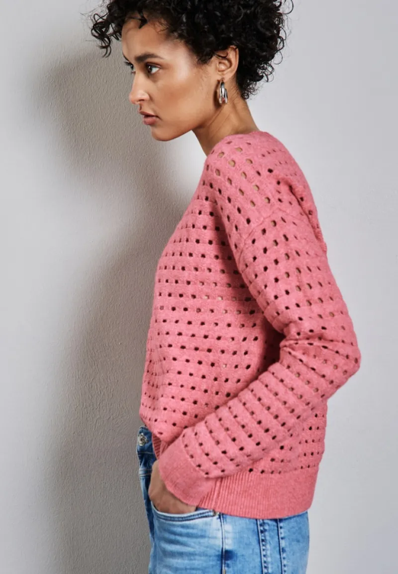 Street One Pullover & Sweatshirts*Strukturpullover sugar coral mel.