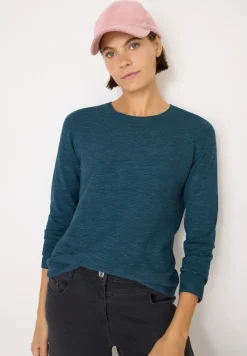 Cecil Pullover & Sweatshirts*Strukturpullover teal blue heather melange