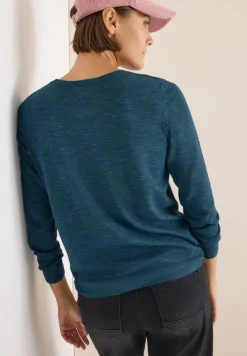 Cecil Pullover & Sweatshirts*Strukturpullover teal blue heather melange