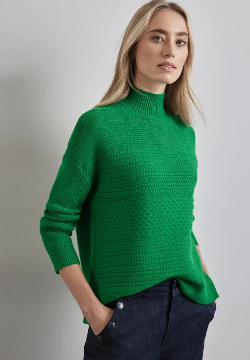 Street One Pullover & Sweatshirts*Strukturpullover vibrant green