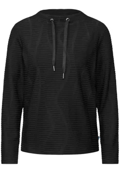 Cecil Shirts*Strukturshirt Black