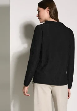 Cecil Shirts*Strukturshirt Black