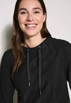 Cecil Shirts*Strukturshirt Black