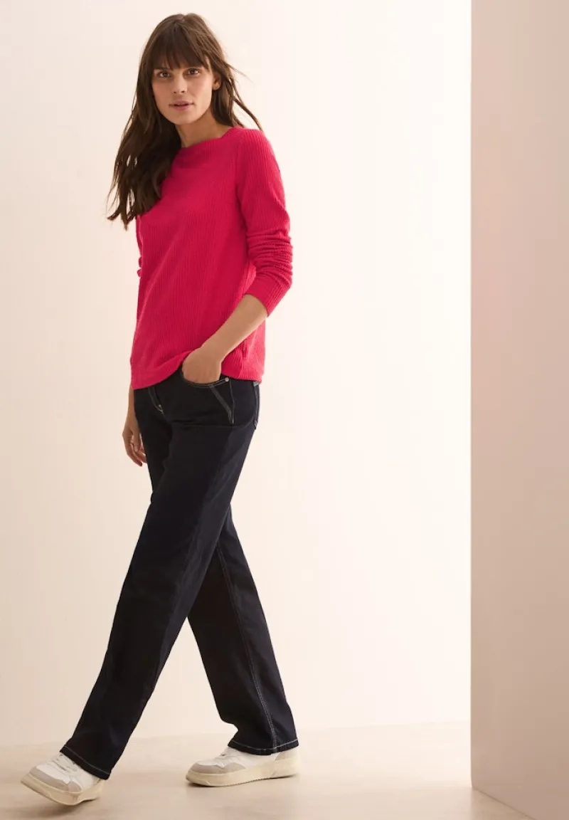 Cecil Shirts*Strukturshirt granita red