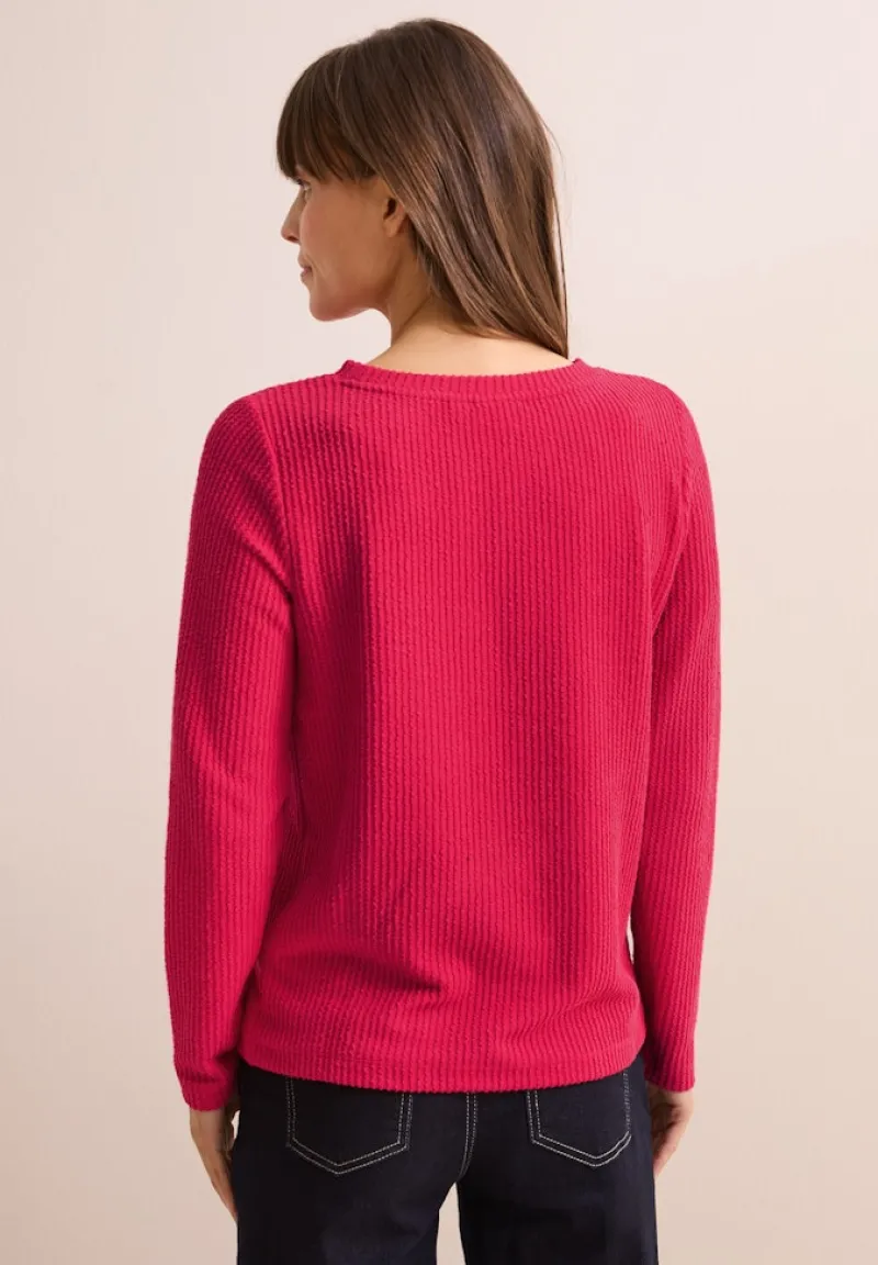 Cecil Shirts*Strukturshirt granita red