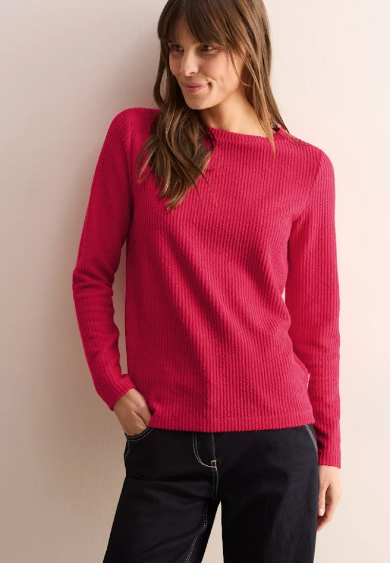 Cecil Shirts*Strukturshirt granita red