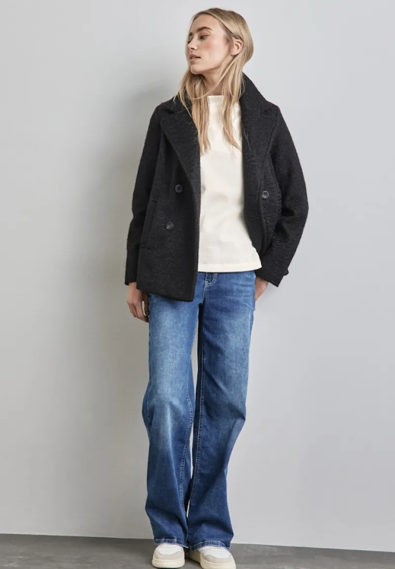 Street One Pullover & Sweatshirts*Strukturshirt lucid white