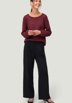 Zero Shirts*Strukturshirt mit Rundausschnitt mystic berry