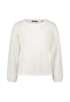 Zero Shirts*Strukturshirt mit Rundausschnitt Eggnog