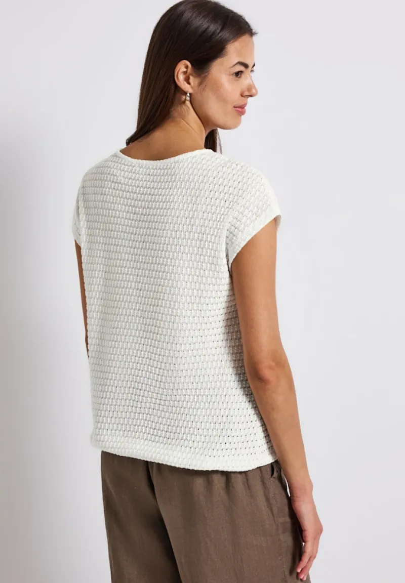 Street One Shirts*Strukturshirt off white