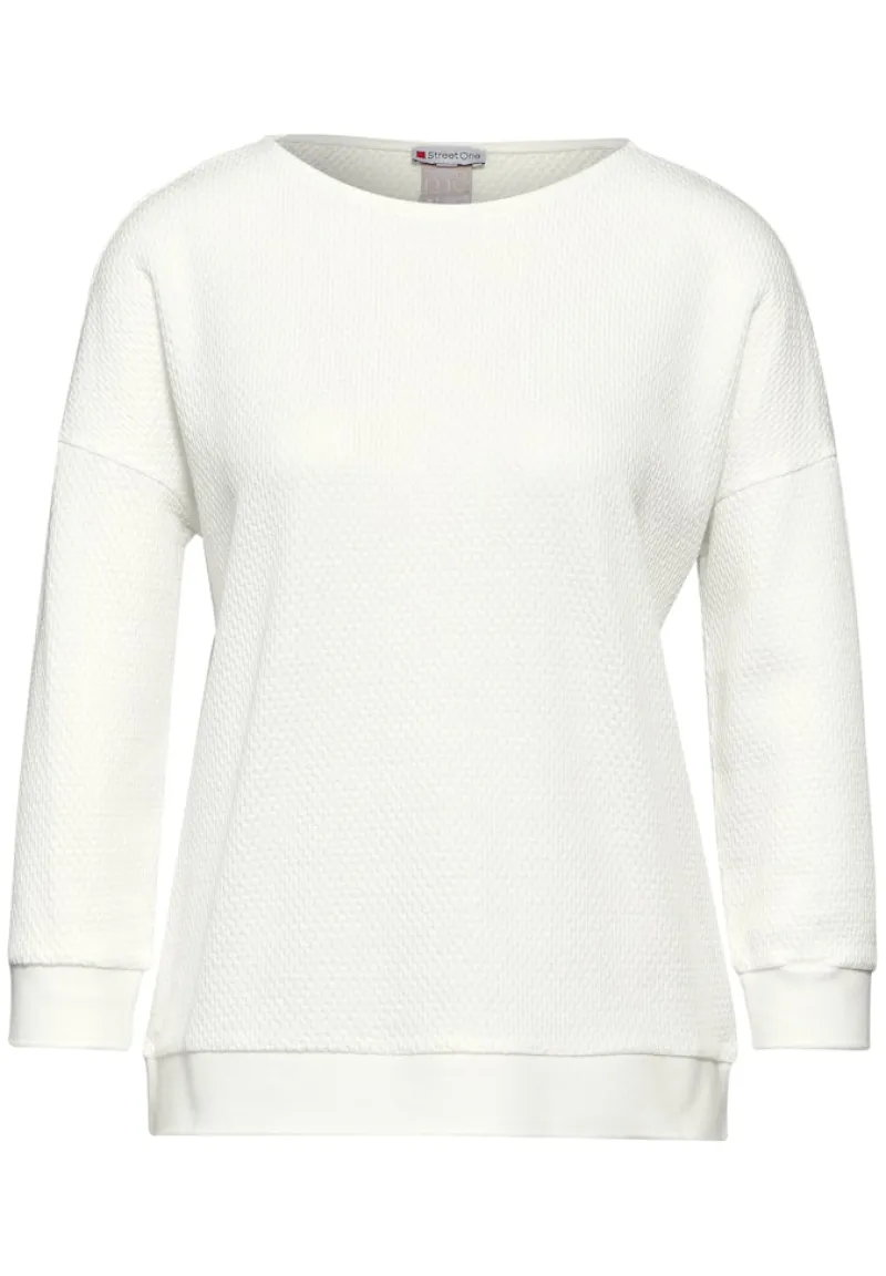 Street One Shirts*Strukturshirt off white