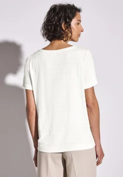 Street One Shirts*Strukturshirt off white