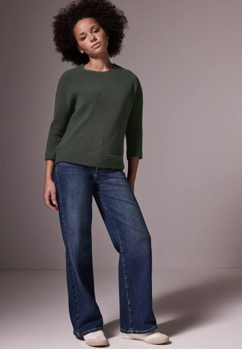 STREET ONE STUDIO Shirts*Strukturshirt oil green