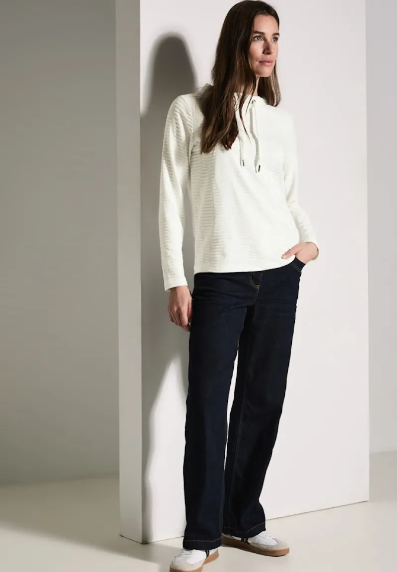 Cecil Shirts*Strukturshirt vanilla white