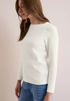 Cecil Shirts*Strukturshirt vanilla white