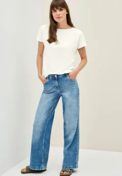 Cecil Shirts*Struktushirt in Unifarbe vanilla white