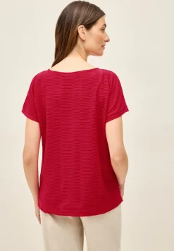 Cecil Shirts*Struktushirt in Unifarbe glazed apple red