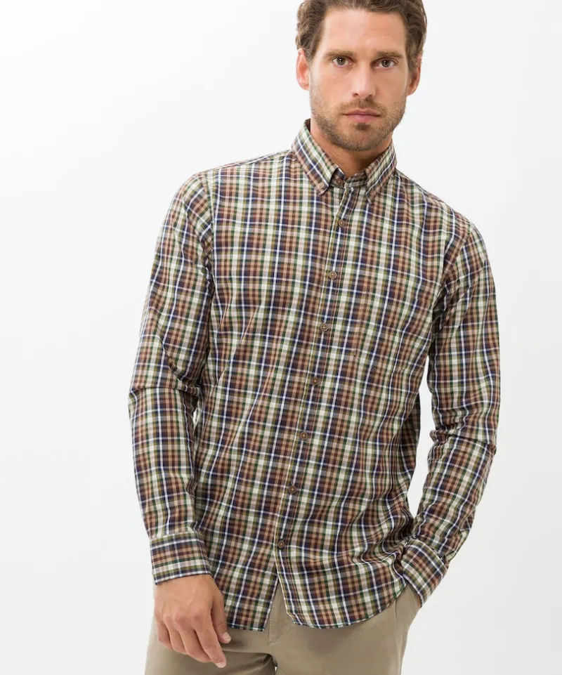 Brax Hemden|Big Boys*Style Daniel cold brew