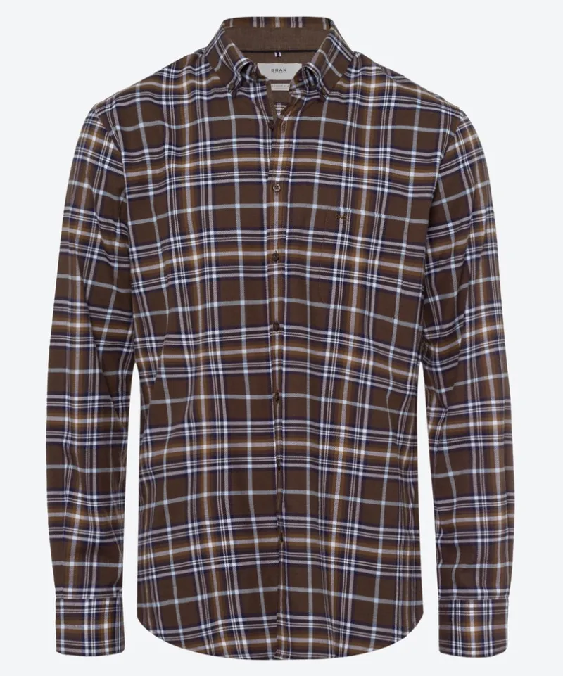 Brax Hemden*Style Daniel espresso