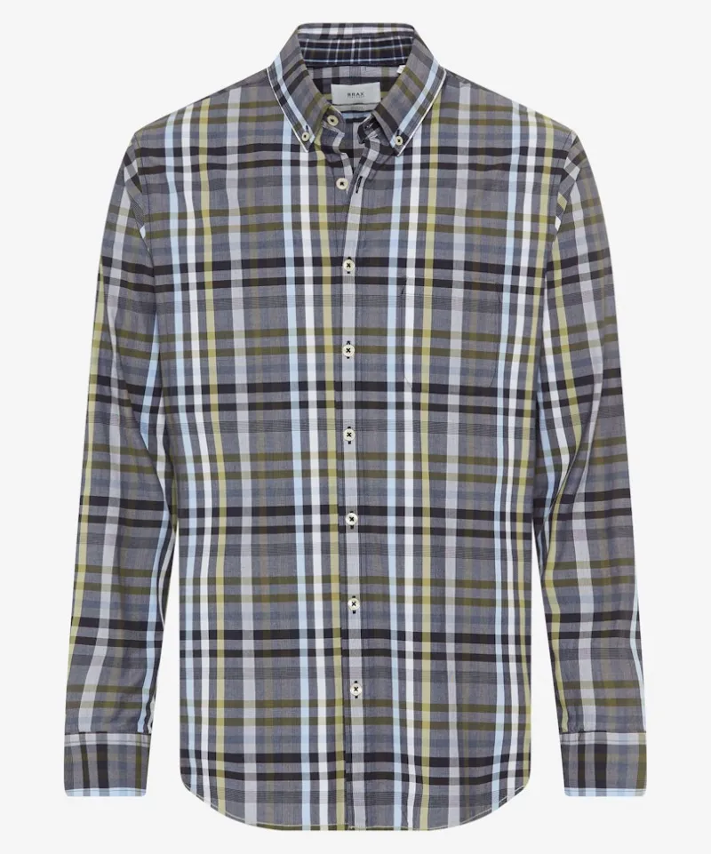 Brax Hemden*Style Daniel olive