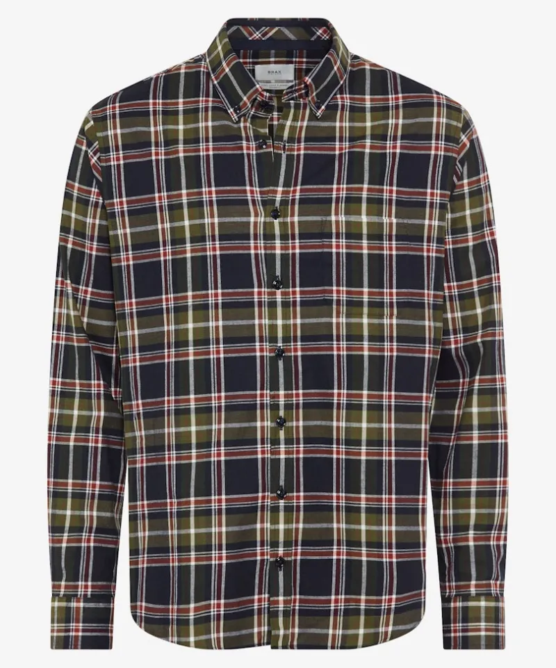 Brax Hemden*Style Daniel olive