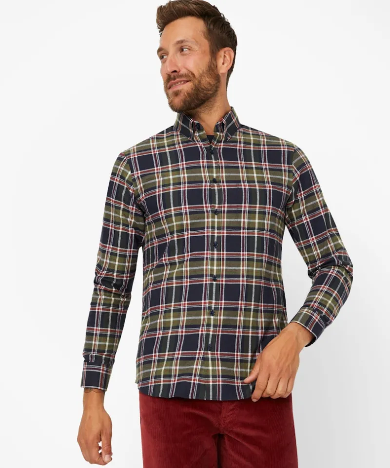 Brax Hemden*Style Daniel olive