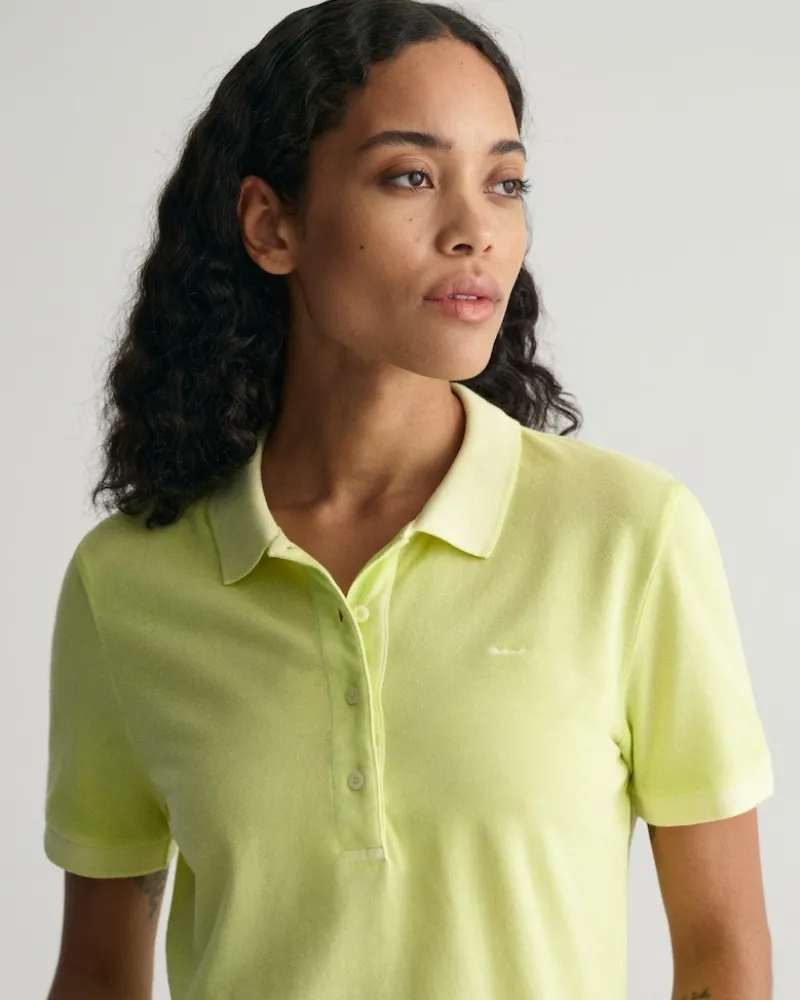 Gant Shirts*Sunfaded Piqué Poloshirt pastel lime