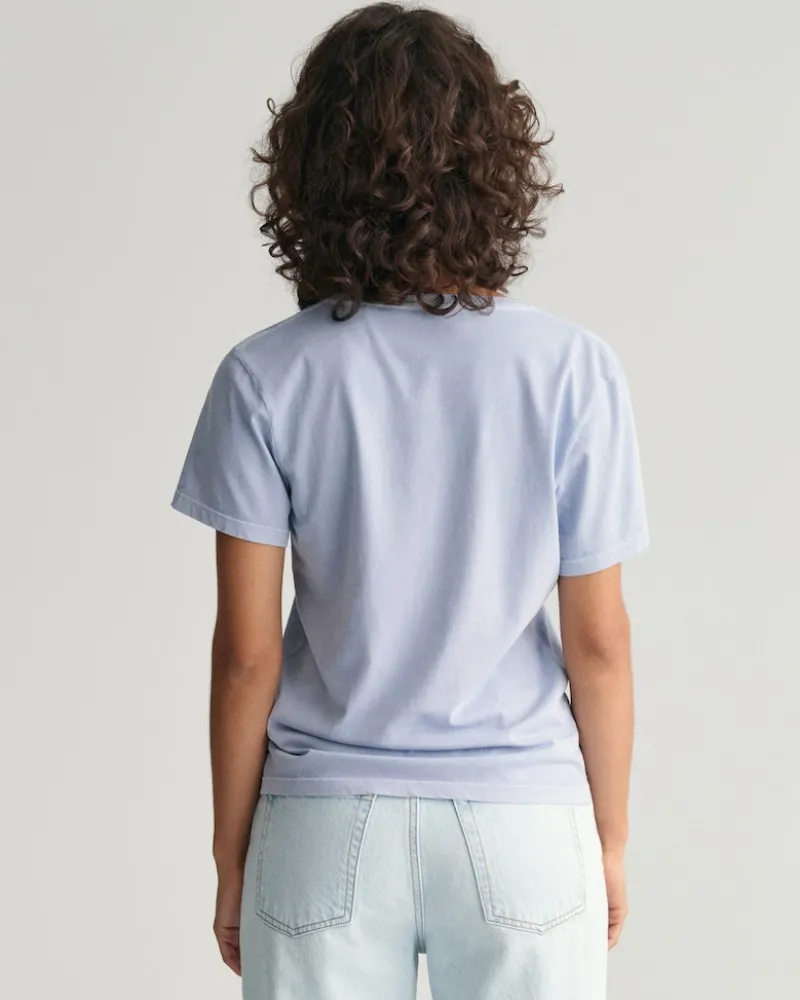 Gant Shirts*Sunfaded V-Neck T-Shirt dove blue