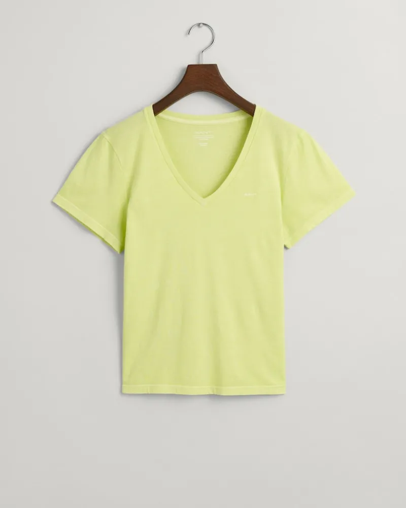 Gant Shirts*Sunfaded V-Neck T-Shirt pastel lime