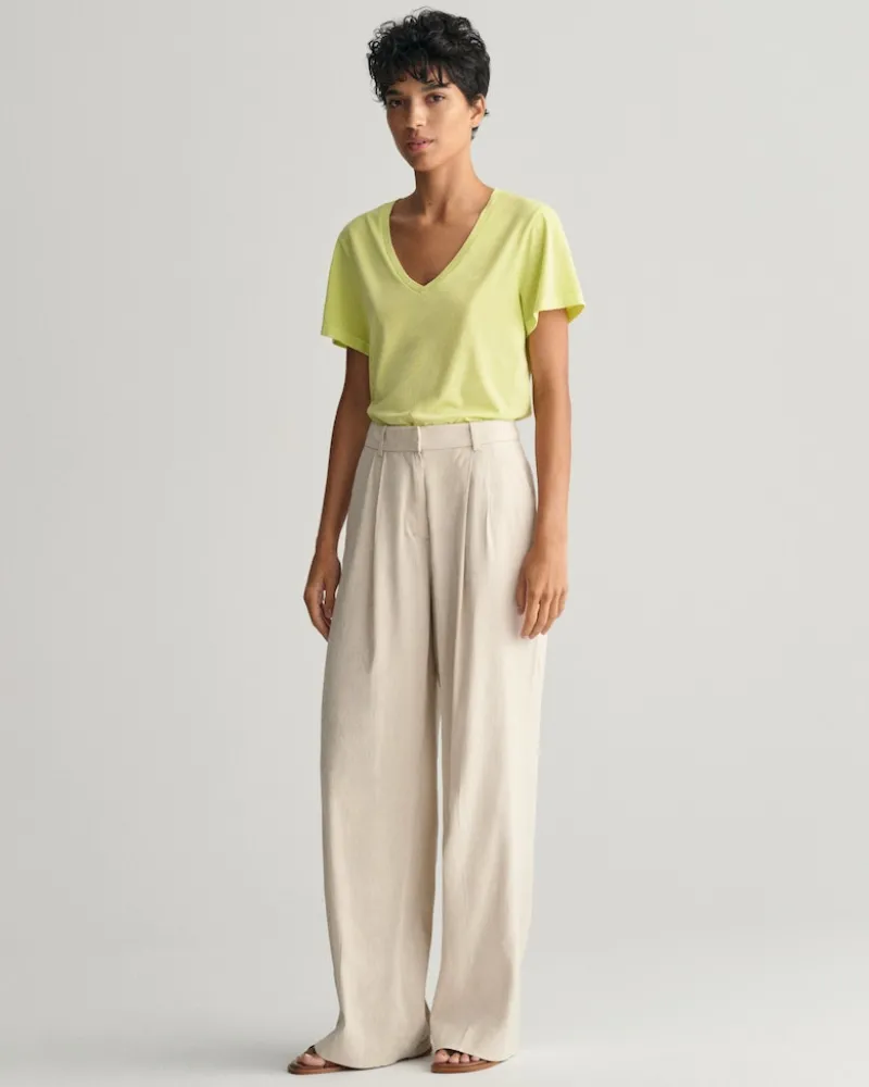 Gant Shirts*Sunfaded V-Neck T-Shirt pastel lime