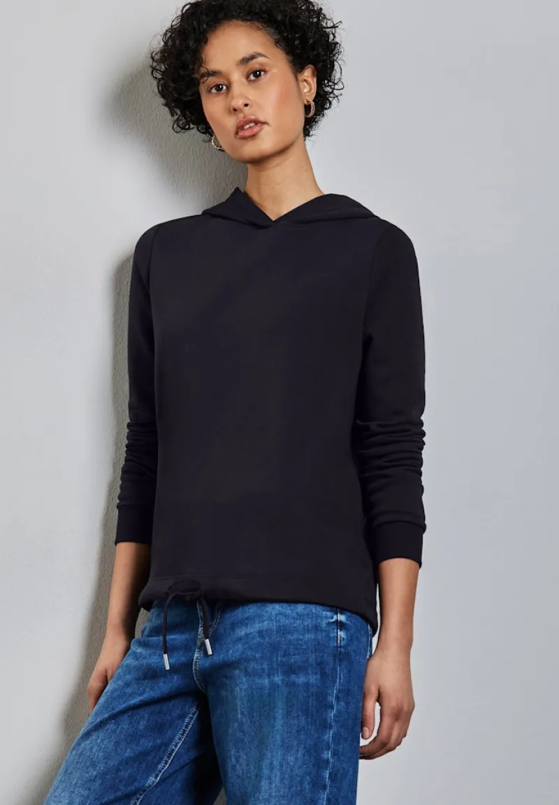 Street One Pullover & Sweatshirts*Sweat Hoodie deep tint blue