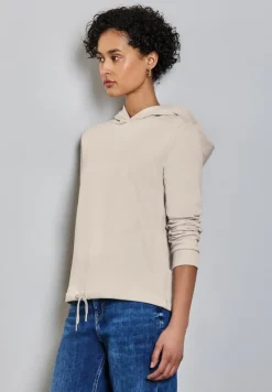 Street One Pullover & Sweatshirts*Sweat Hoodie smooth sand beige