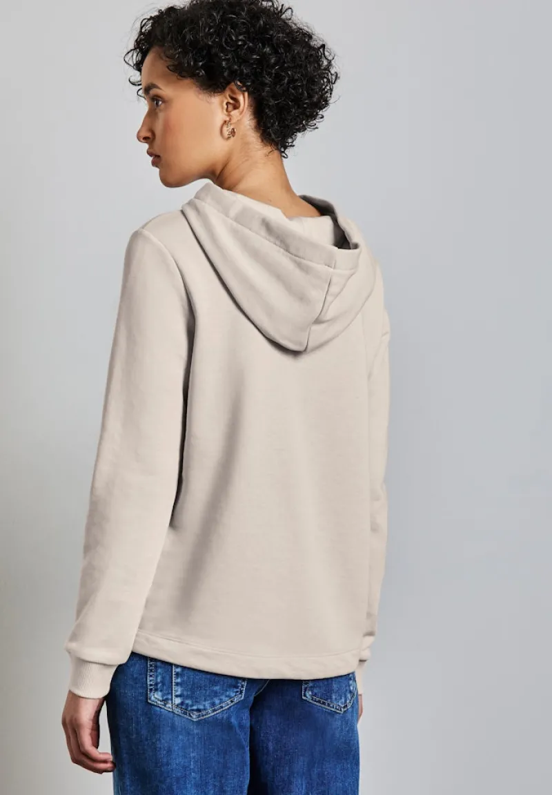 Street One Pullover & Sweatshirts*Sweat Hoodie smooth sand beige