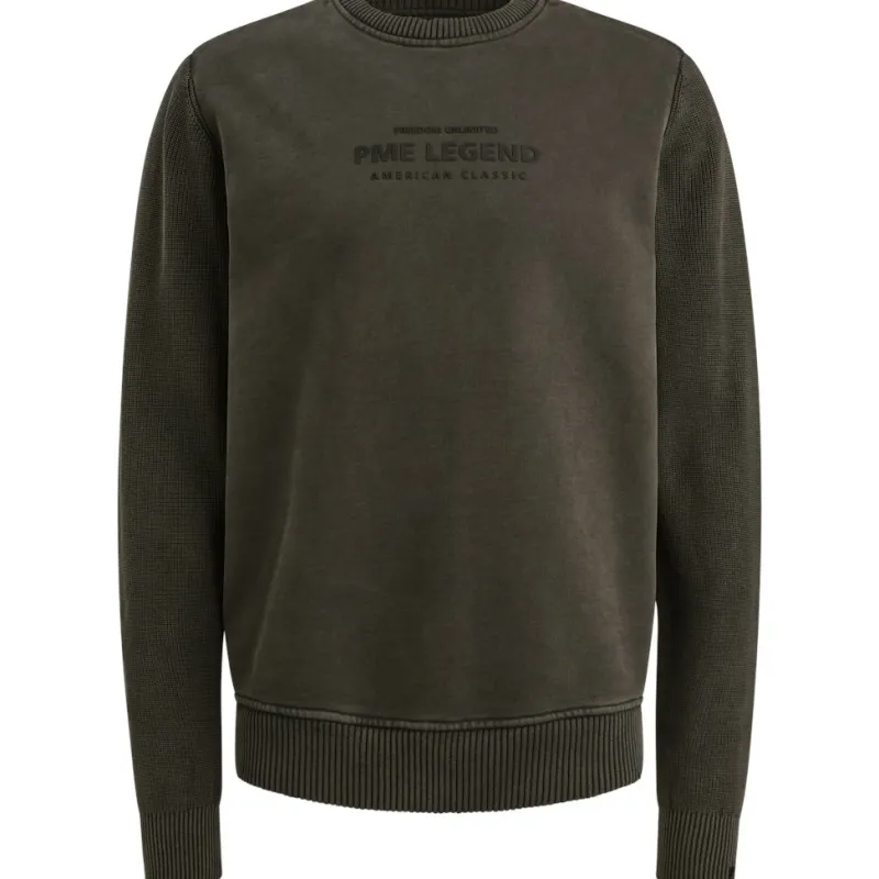 PME Legend Pullover & Sweatshirts|Big Boys*sweat knit combination dark grey