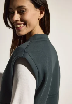 Cecil Westen*Sweat Weste slate khaki