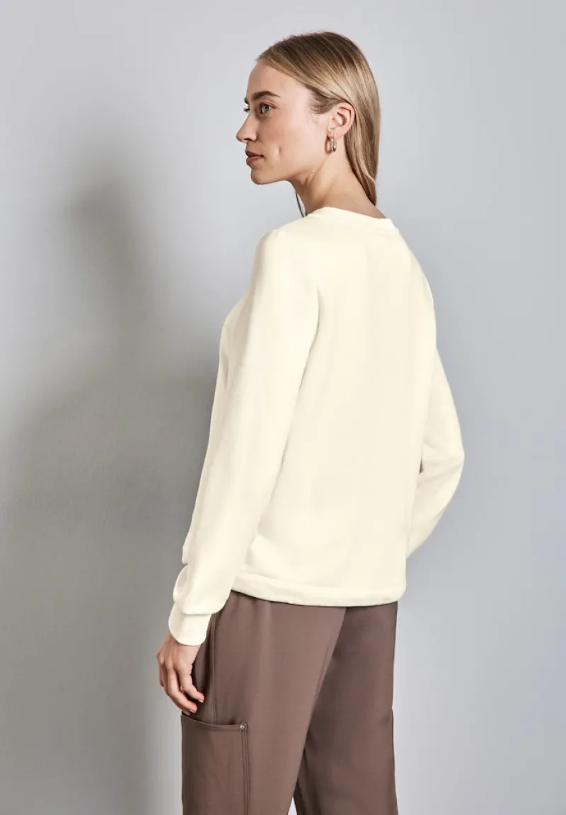 Street One Pullover & Sweatshirts*Sweater mit Artwork lucid white