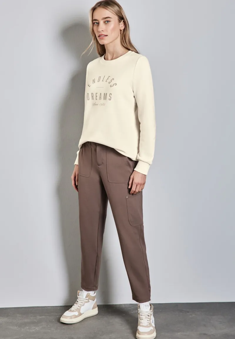 Street One Pullover & Sweatshirts*Sweater mit Artwork lucid white