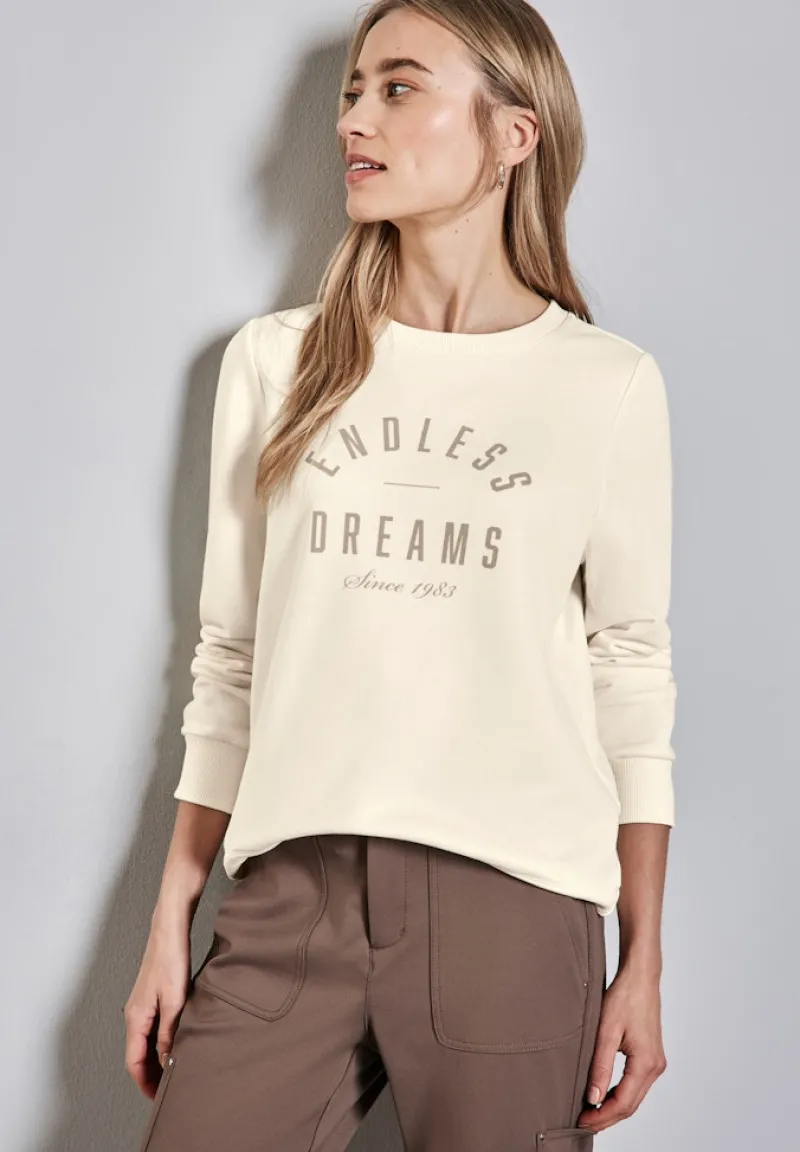 Street One Pullover & Sweatshirts*Sweater mit Artwork lucid white