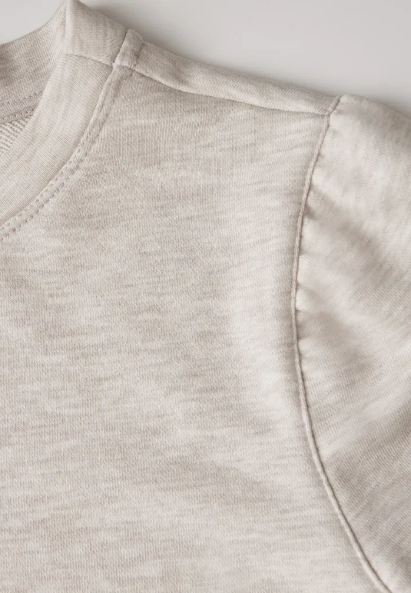 STREET ONE STUDIO Pullover & Sweatshirts*Sweater mit Raffungen cloud cream mel.