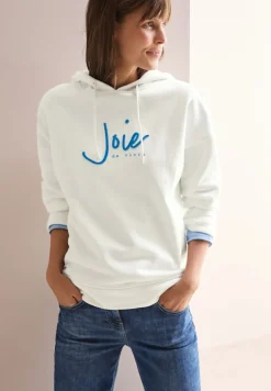 Cecil Pullover & Sweatshirts*Sweathoodie mit Artwork vanilla white
