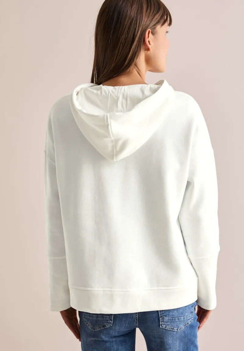 Cecil Pullover & Sweatshirts*Sweathoodie mit Artwork vanilla white